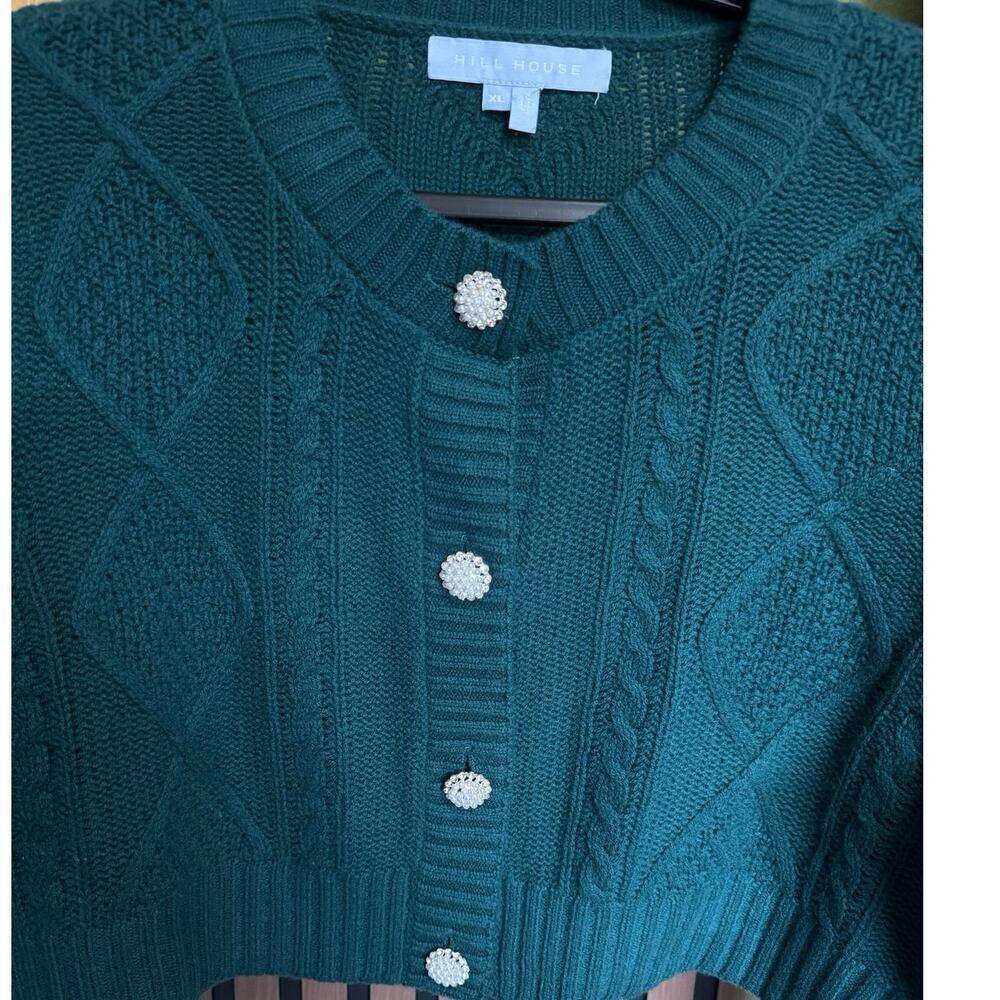 Hill House NWOT Ollie Sweater Cardigan Cropped Merino Wool Cable Knit Size XL - Picture 7 of 15
